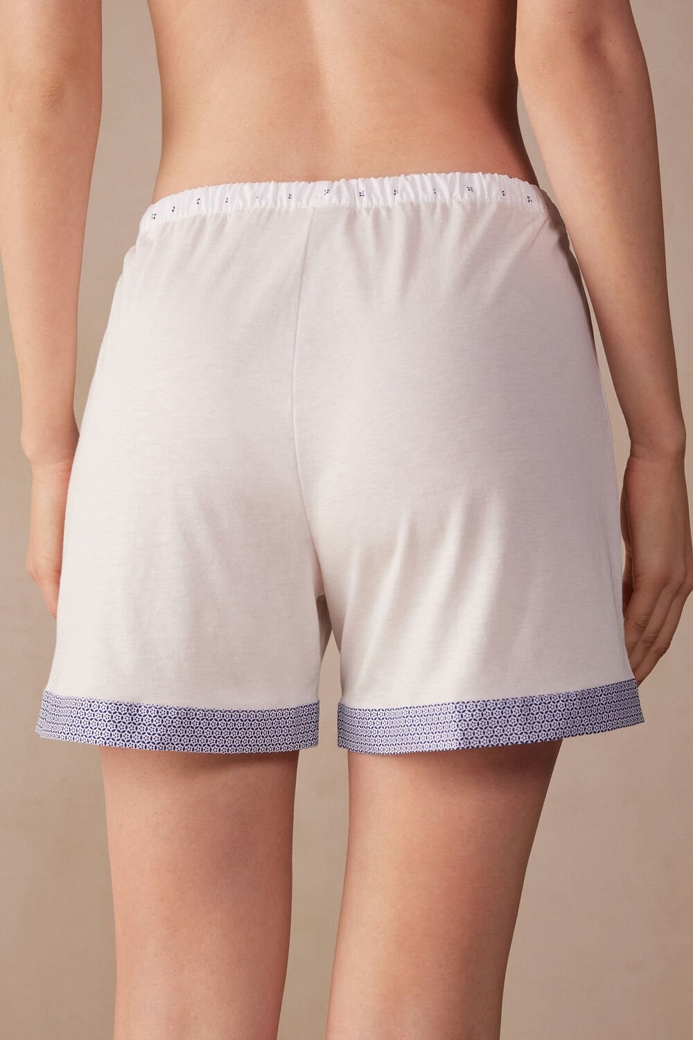 Intimissimi Santorini View Ultrafresh Supima® Katoenen Shorts Wit | 15049IGZU