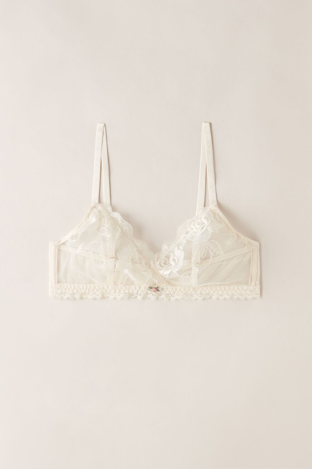 Intimissimi Scent of Roses Emma Triangle Bra Natural - 612i - Vanilla Ivory | 61754CKEF