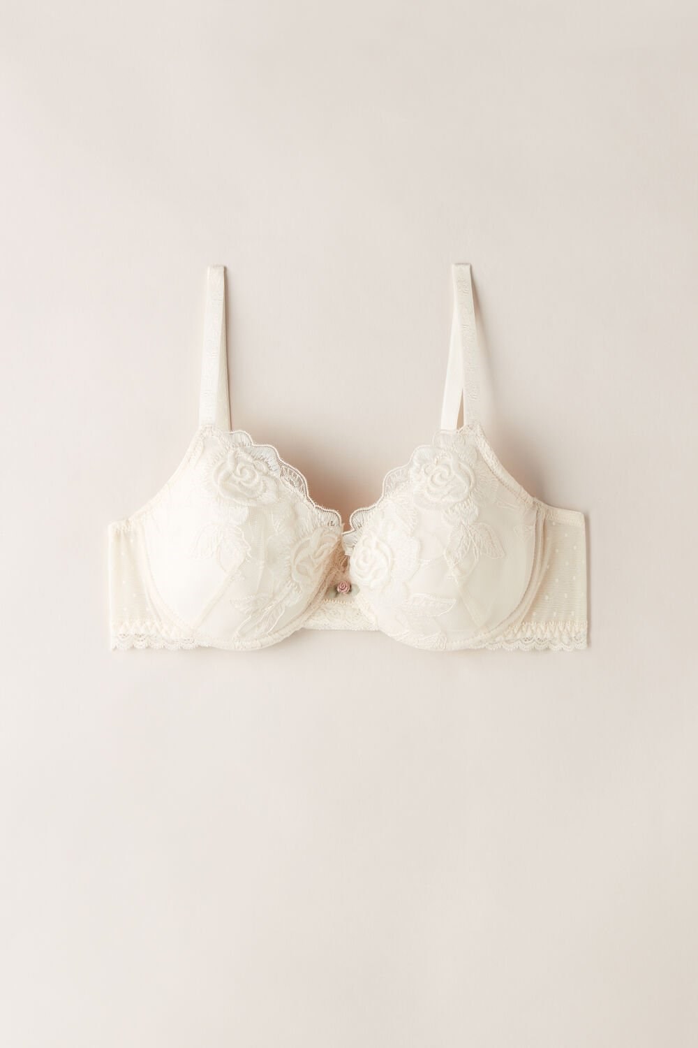 Intimissimi Scent of Roses Francesca Balconette Bra Natural - 612i - Vanilla Ivory | 96243HWPX