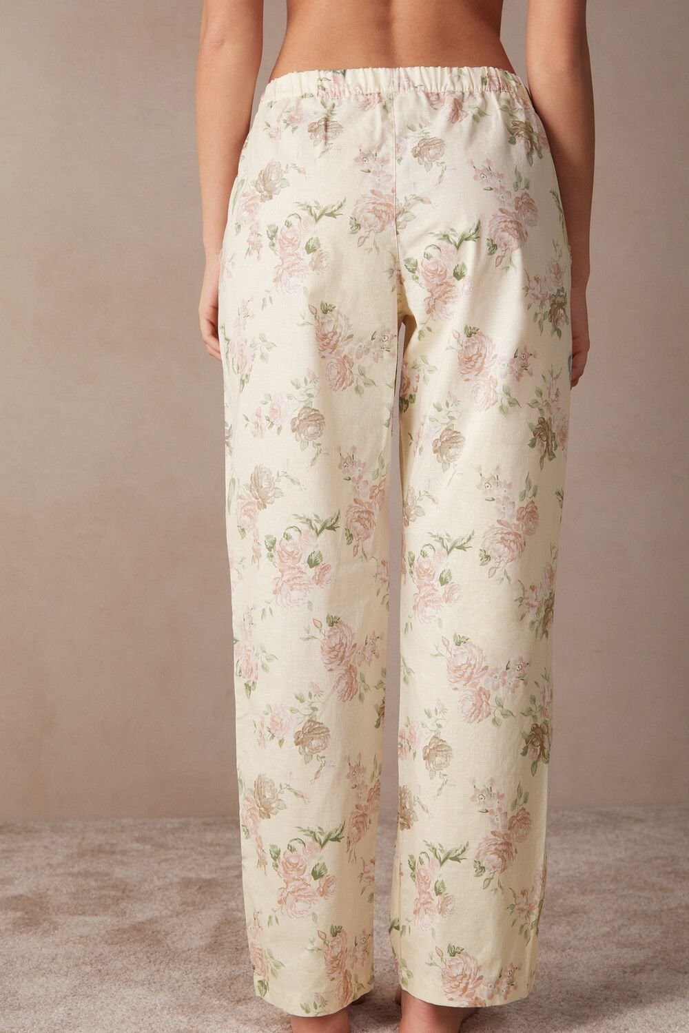 Intimissimi Scent of Roses Full Length Katoenen Cloth Pants Print - 205j - Scent Of Roses Print | 94817NXOY