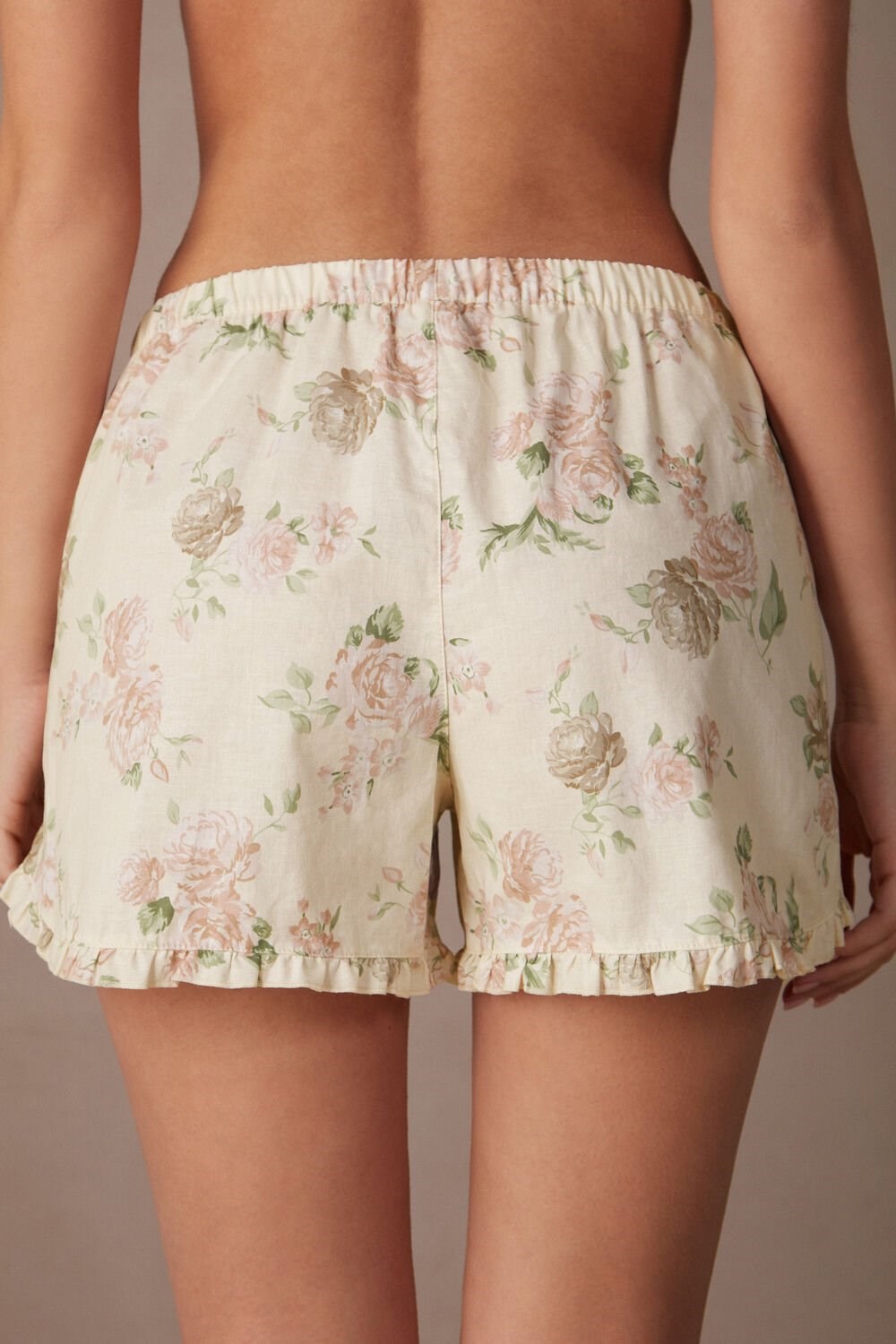 Intimissimi Scent of Roses Katoenen Cloth Shorts Print - 205j - Scent Of Roses Print | 16482COPF