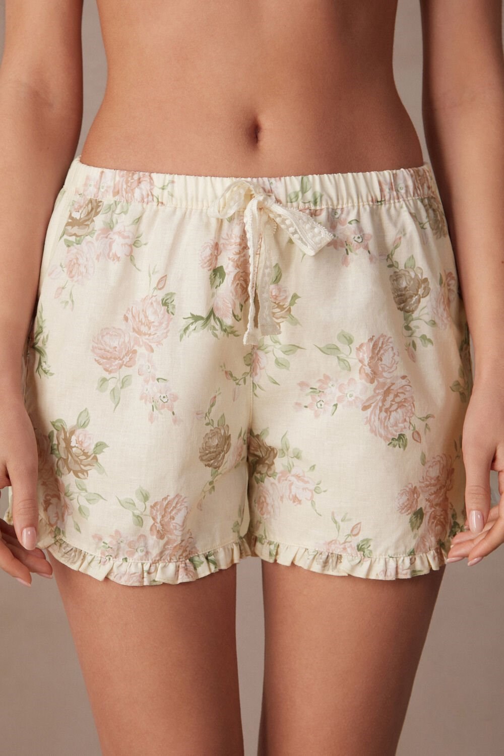 Intimissimi Scent of Roses Katoenen Cloth Shorts Print - 205j - Scent Of Roses Print | 16482COPF