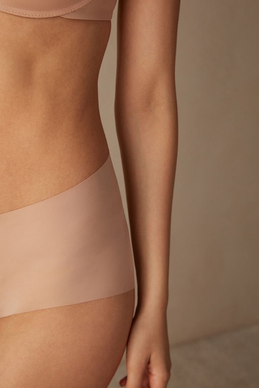 Intimissimi Seamless Microfiber Hipster Beige | 48201CALD