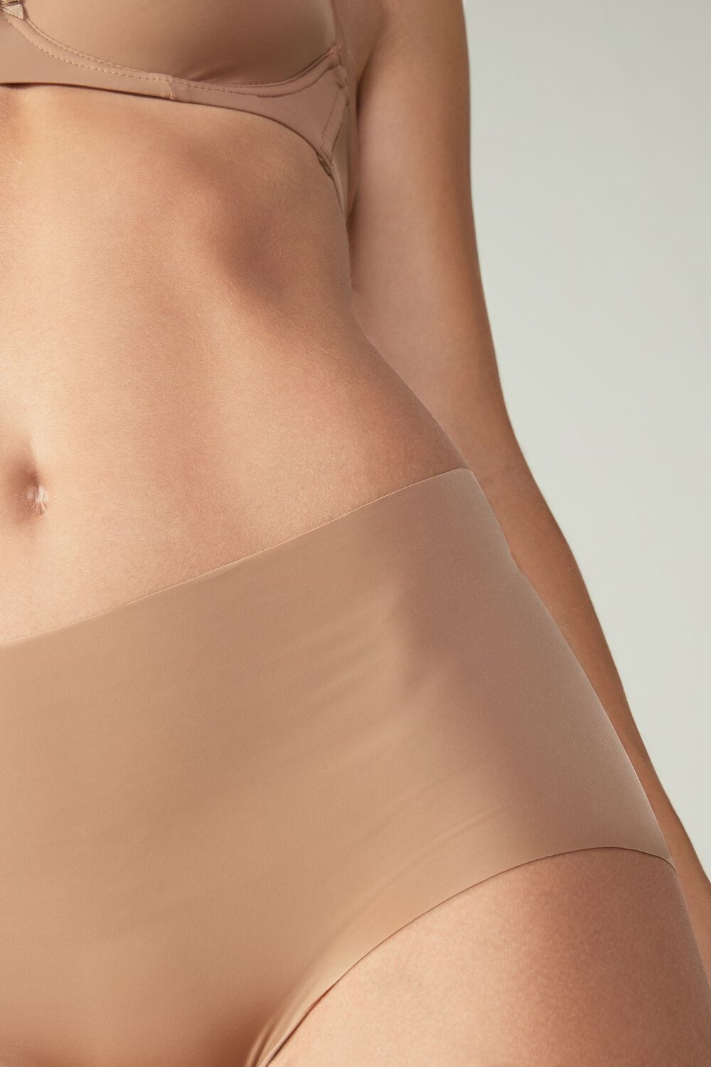 Intimissimi Seamless Microfiber Hipster Beige | 92571WAFL