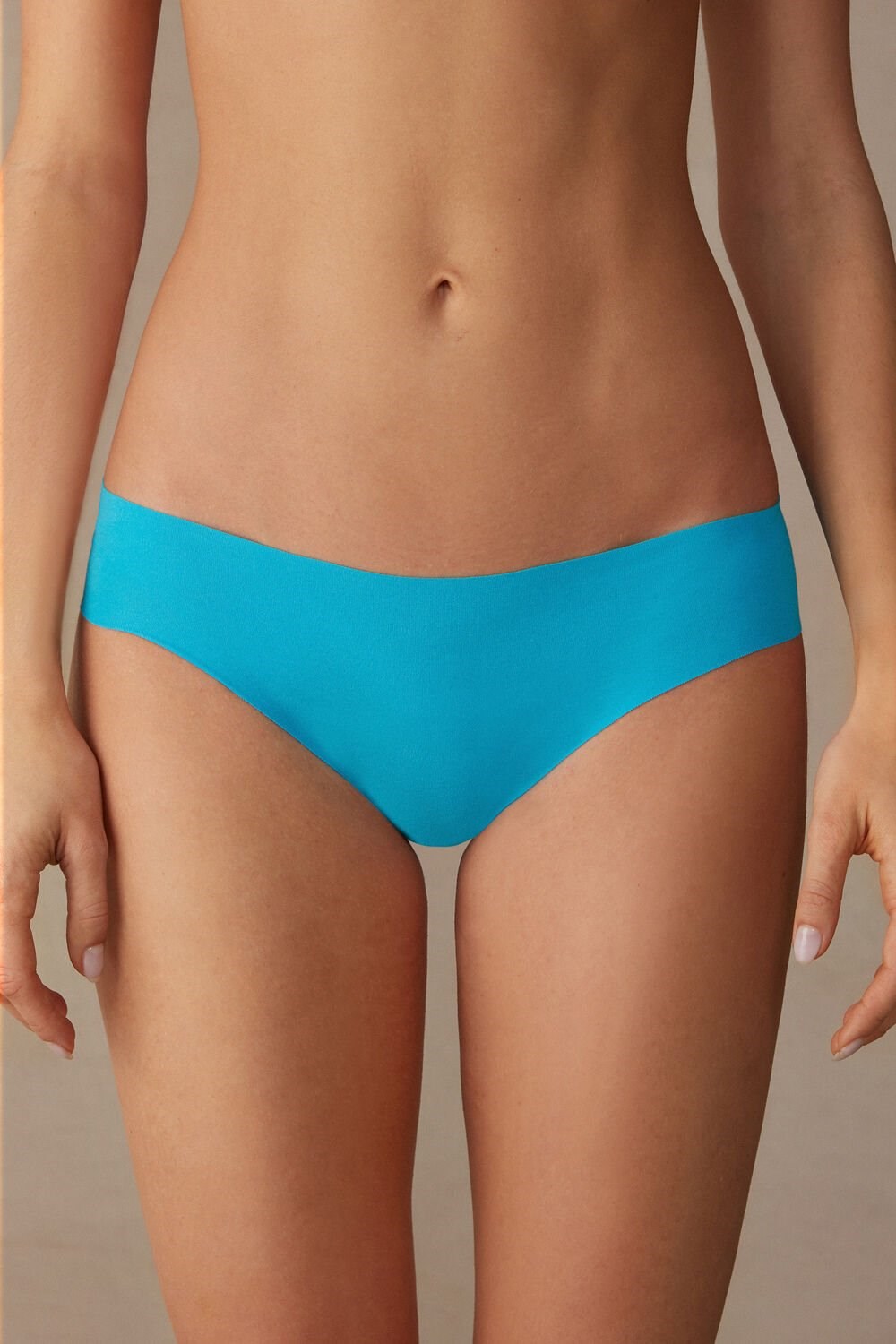 Intimissimi Seamless Supima® Katoenen Panties Blauw Turquoise | 38672SXJG