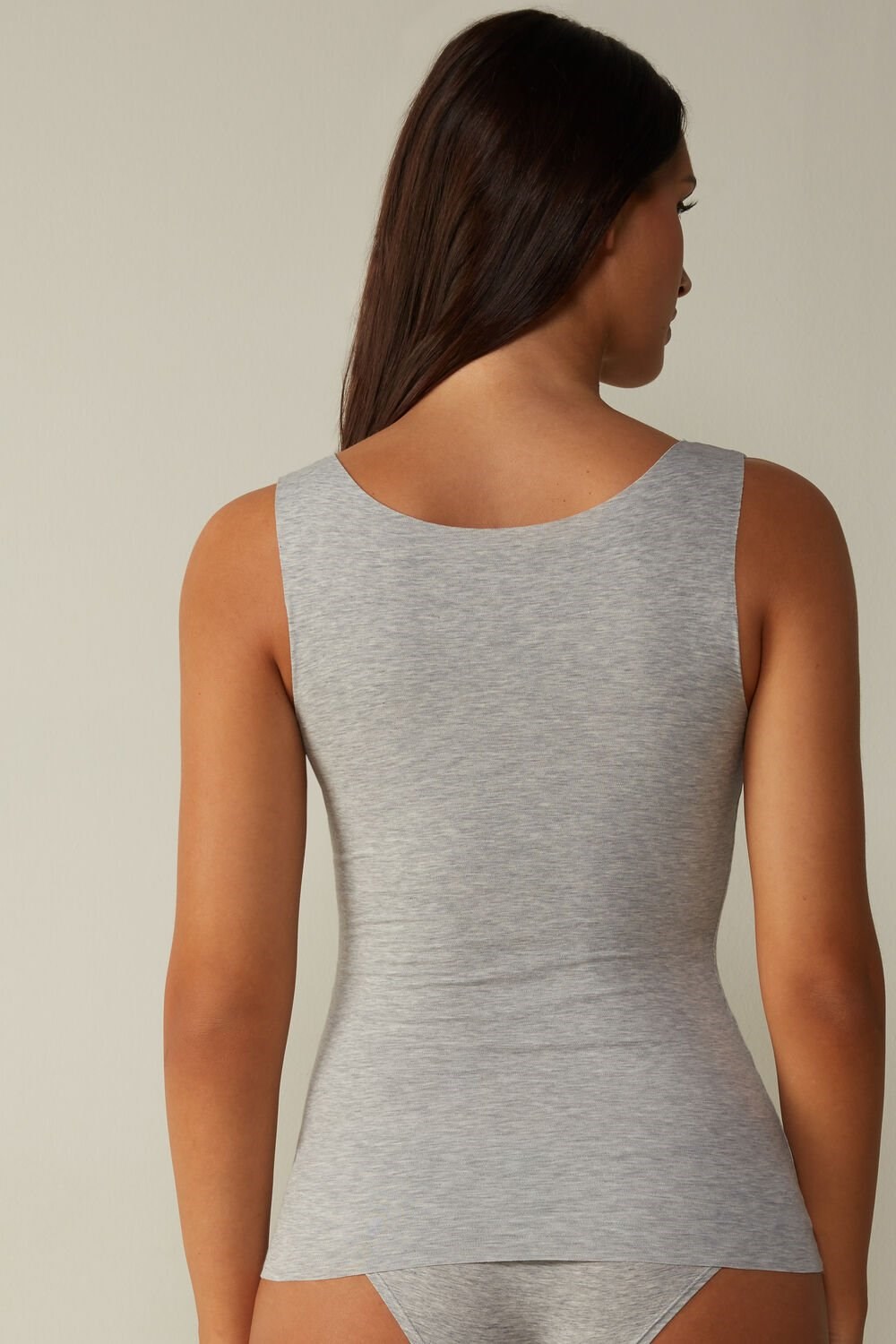 Intimissimi Seamless Supima® Katoenen Tank Top Grijs Lichtgrijs | 78245OWIV