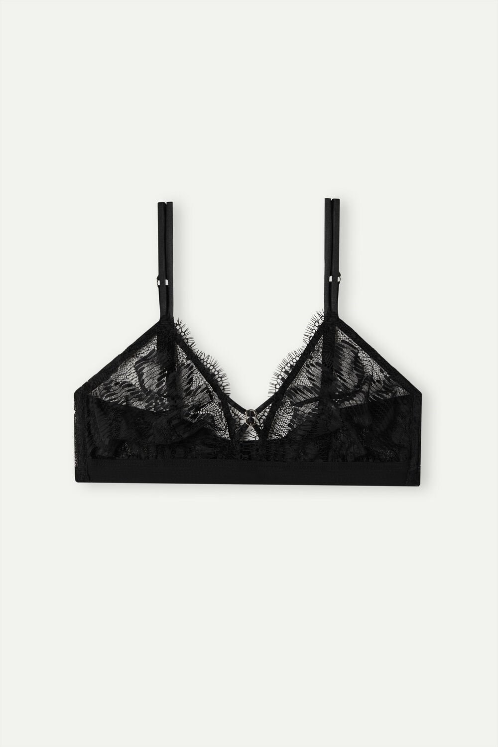 Intimissimi Sensual Unbounded Triangle Bra Zwart Zwart | 74213UAPO