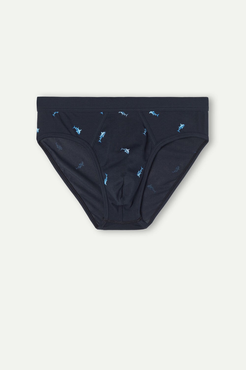 Intimissimi Shark Briefs in Natural Fresh Supima® Katoenen Blauw Blauw | 05461IUXR