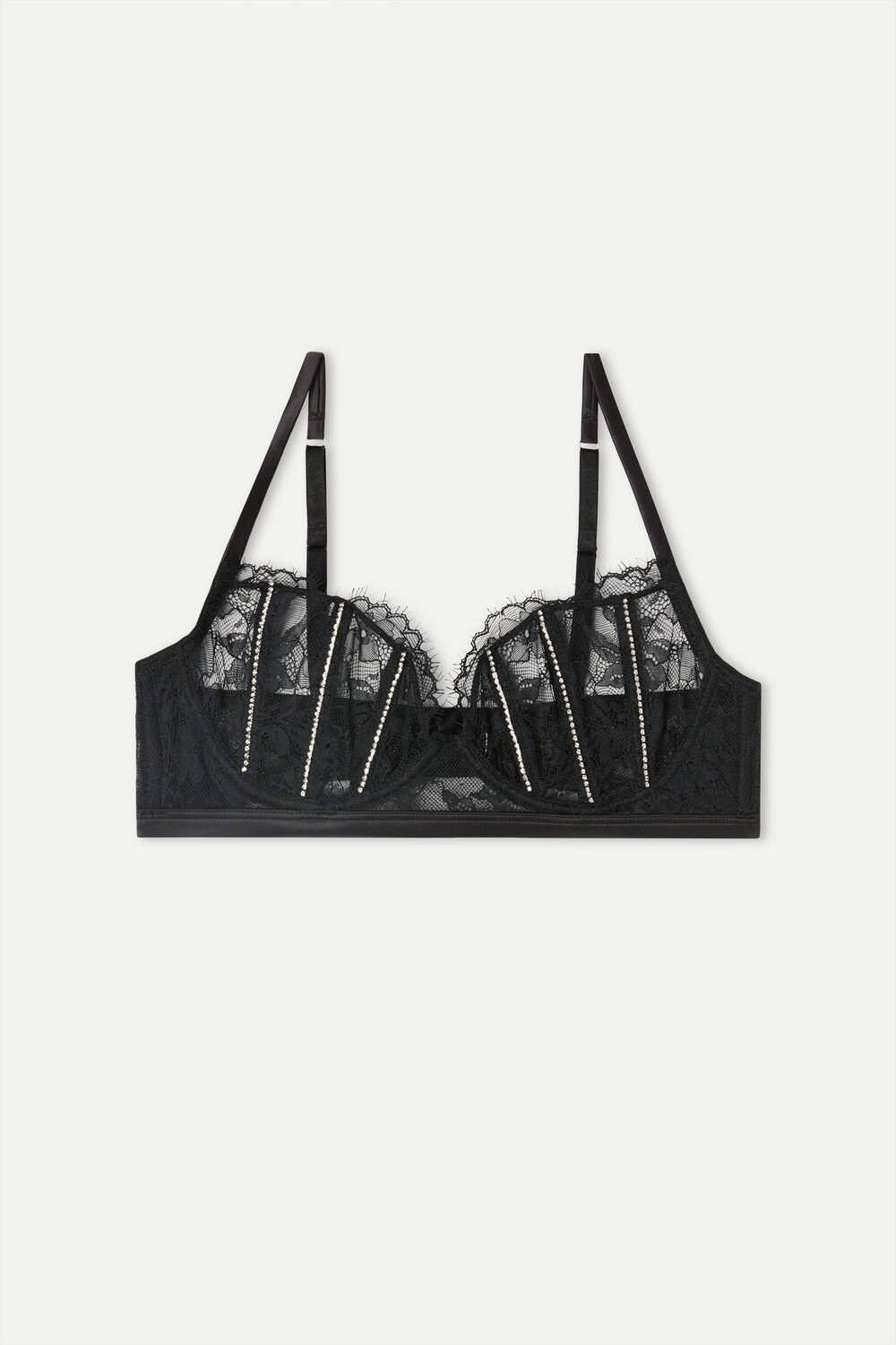 Intimissimi Shine High Like Stars Balconette Bra Zwart Zwart | 32904JYVI