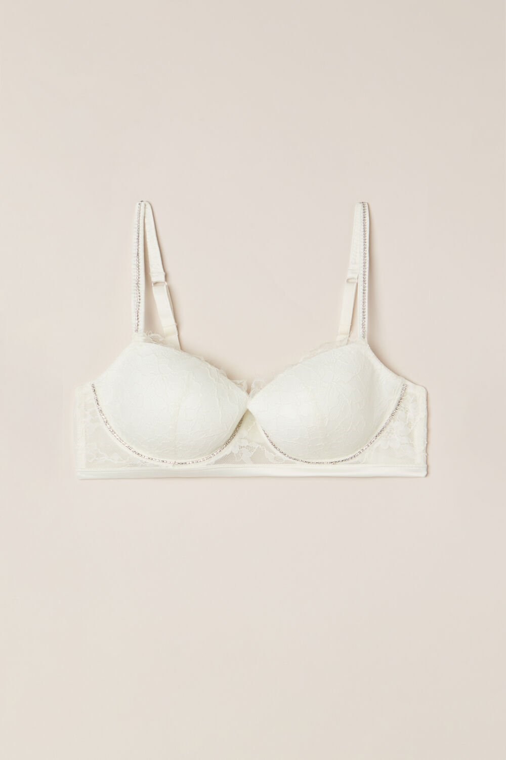 Intimissimi Shine High Like Stars Sofia Balconette Bra Wit | 60214MNFT