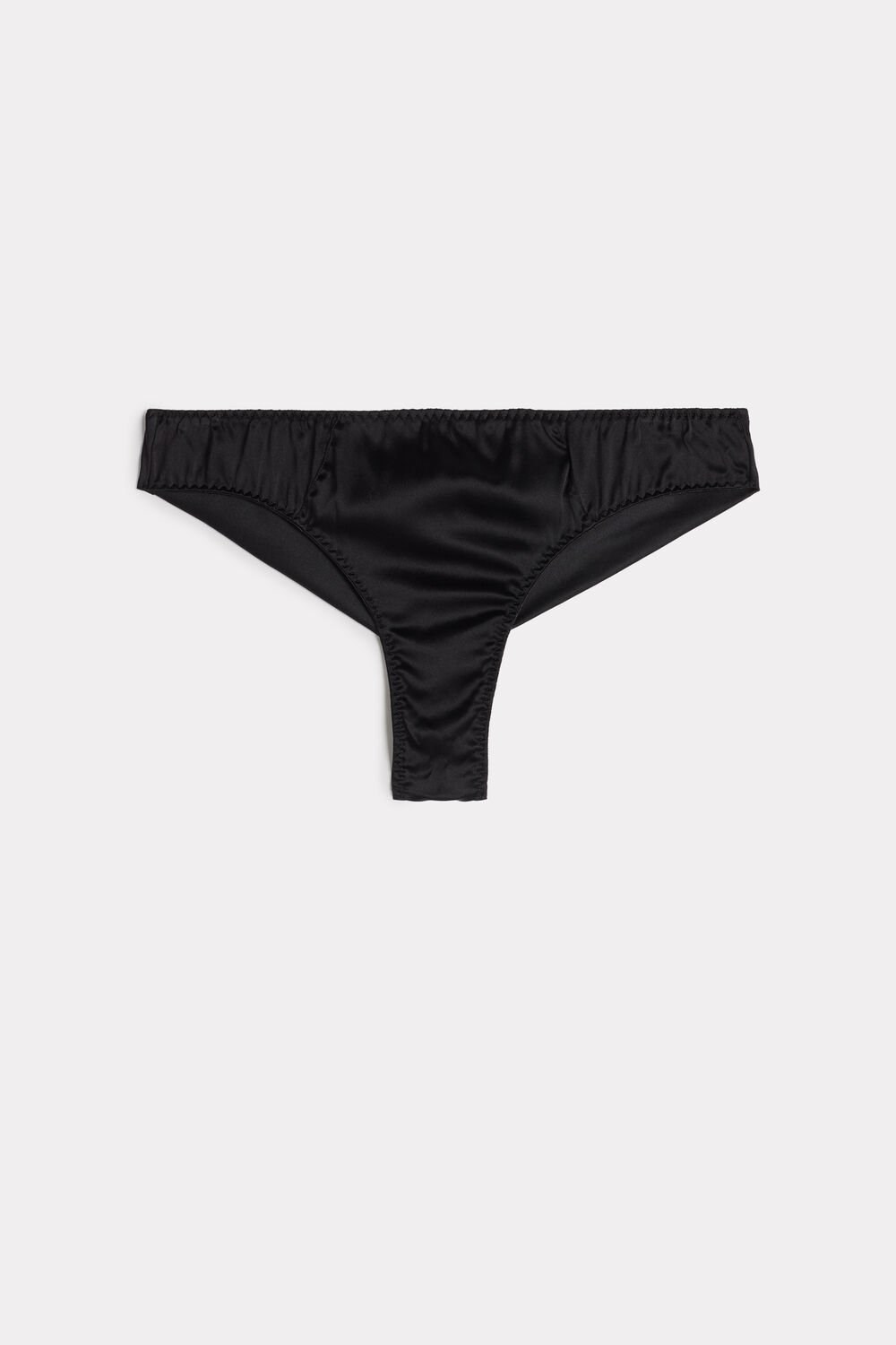 Intimissimi Silk Cheeky Briefs Zwart Zwart | 45980UXQH