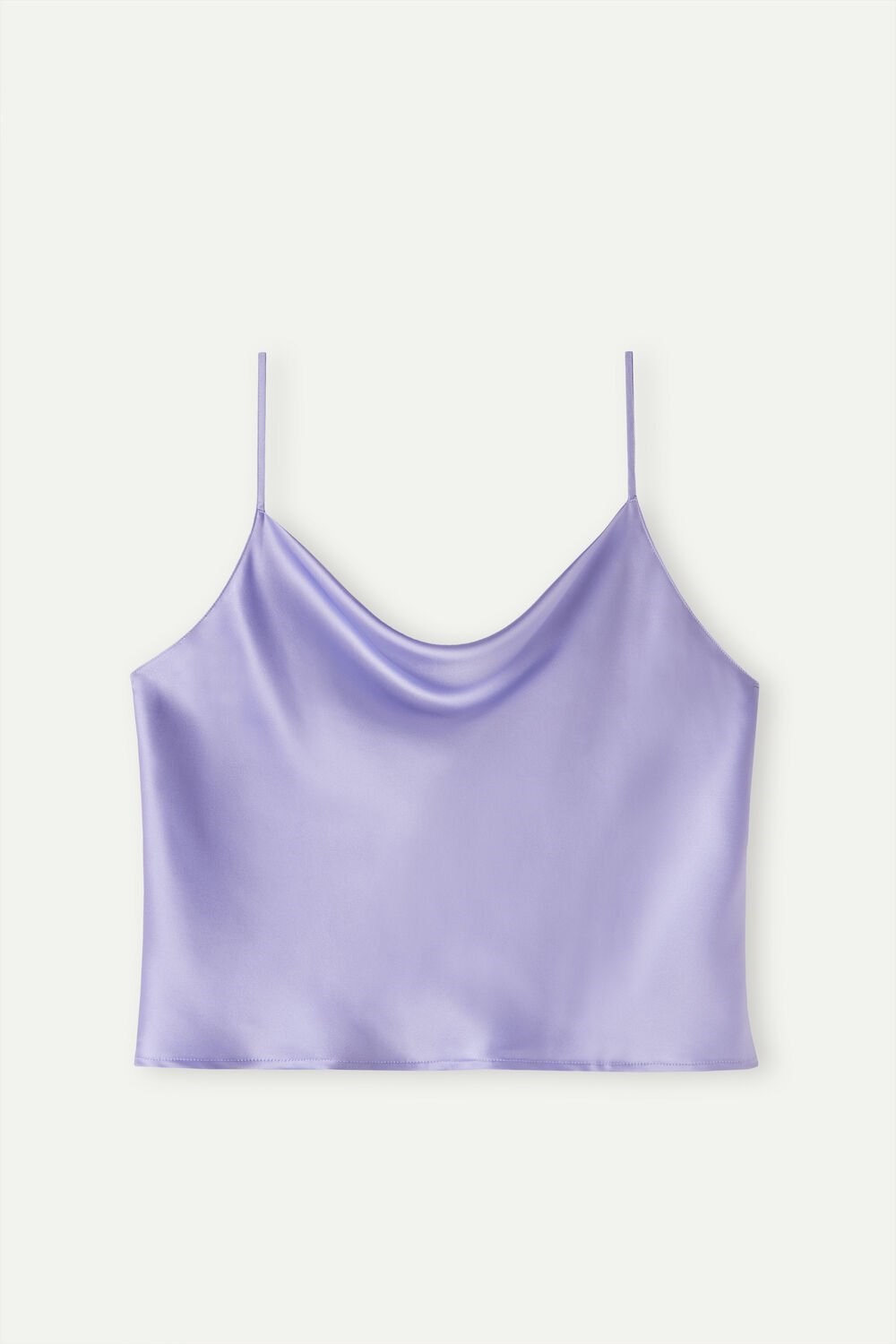 Intimissimi Silk Crop Camisole Lavendel | 68425JOYT