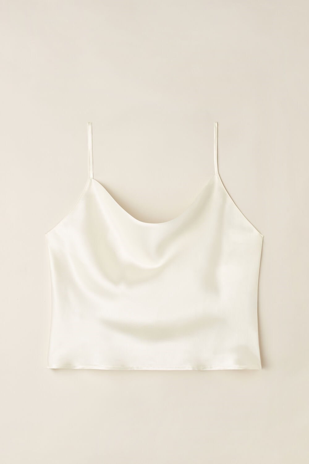 Intimissimi Silk Crop Camisole Wit | 27580PQAD