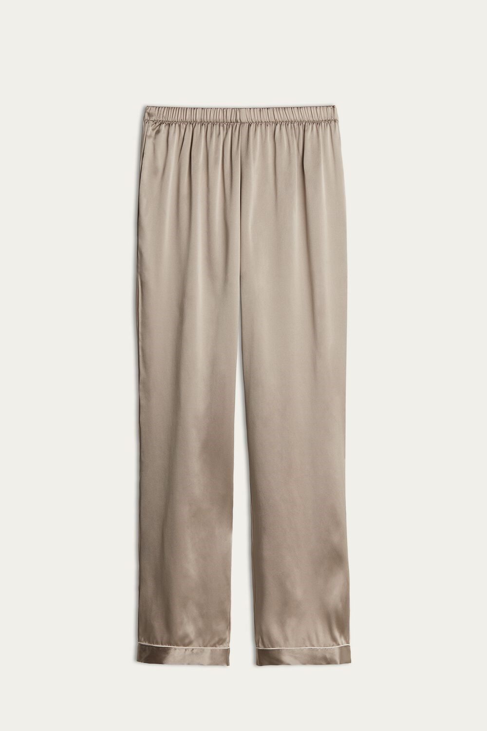 Intimissimi Silk Satin Pajama Pants Beige | 38742HWOY