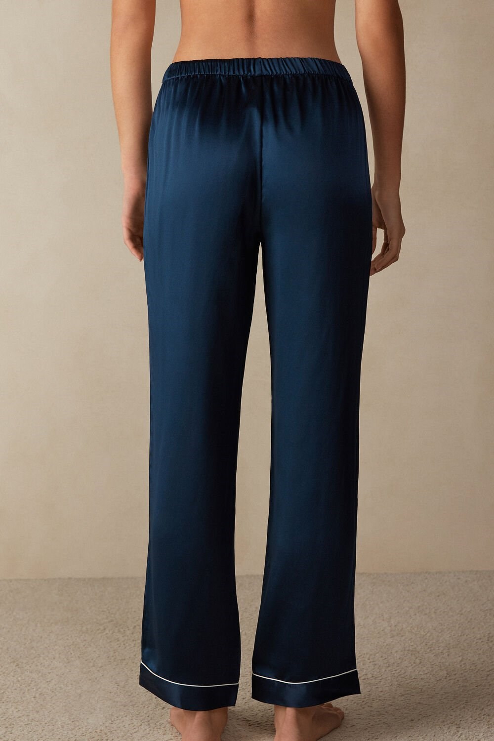 Intimissimi Silk Satin Pajama Pants Blauw Blauw | 13728HPOT