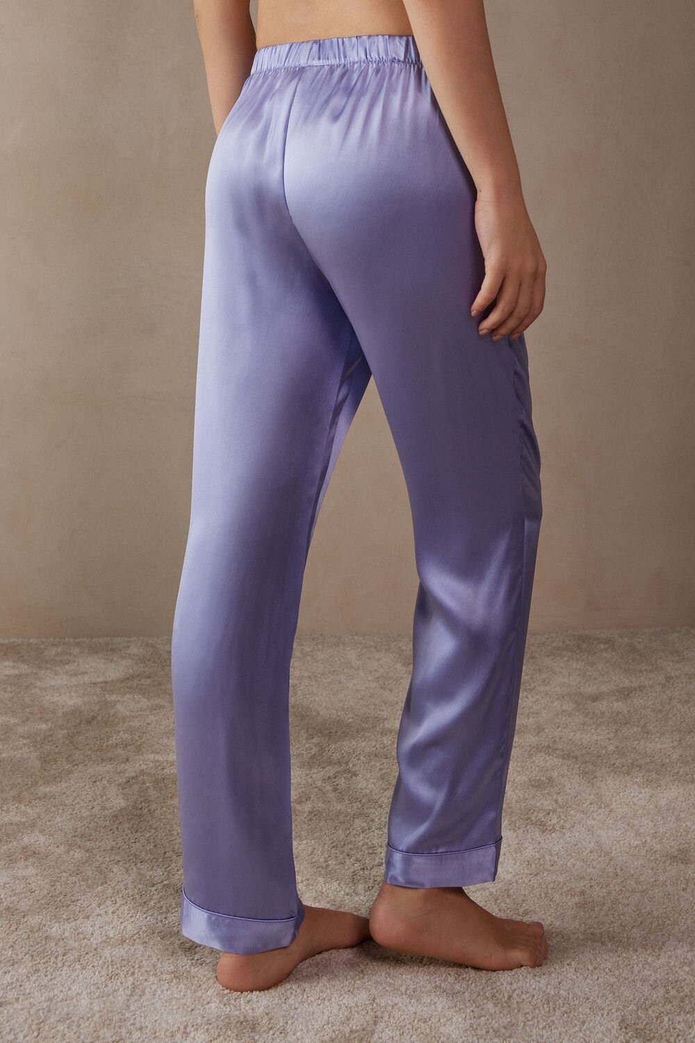 Intimissimi Silk Satin Pajama Pants Lavendel | 98614PTCY