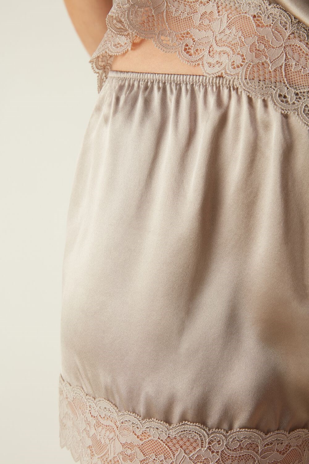 Intimissimi Silk Shorts Beige | 12079KTMC