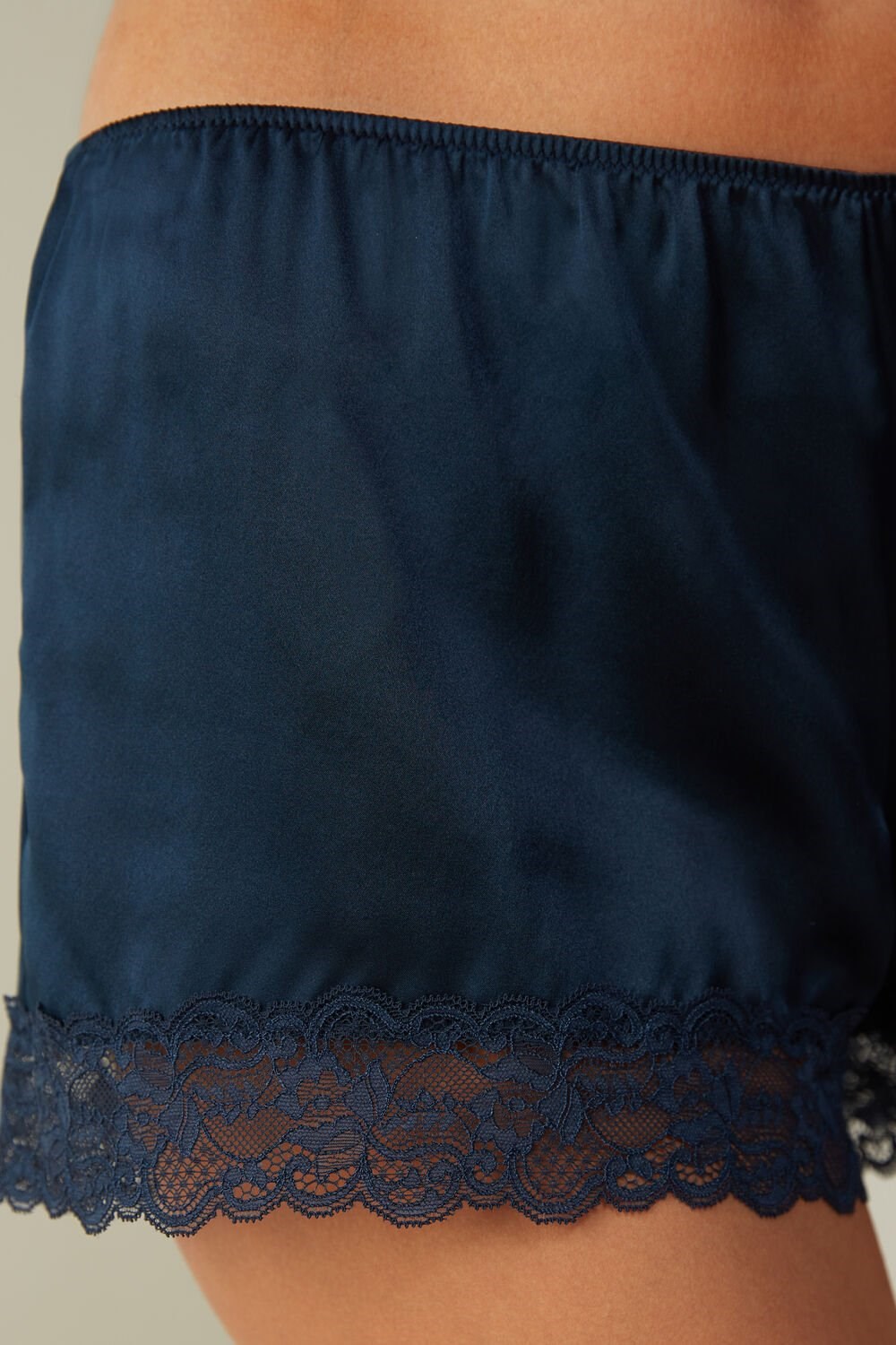 Intimissimi Silk Shorts Blauw Blauw | 18645ZWMQ