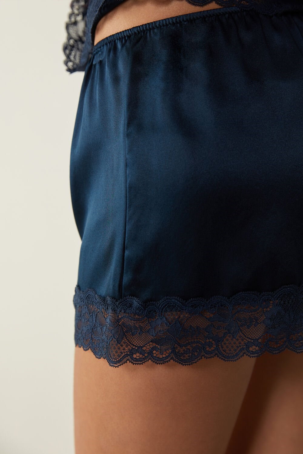 Intimissimi Silk Shorts Blauw Blauw | 18645ZWMQ