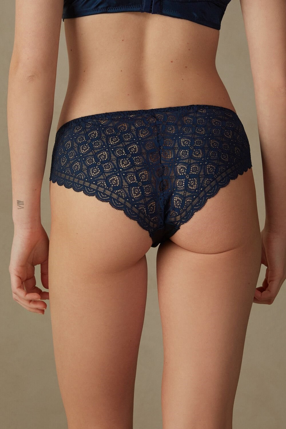 Intimissimi Silk and Kanten Briefs Blauw Blauw | 74086JNKY