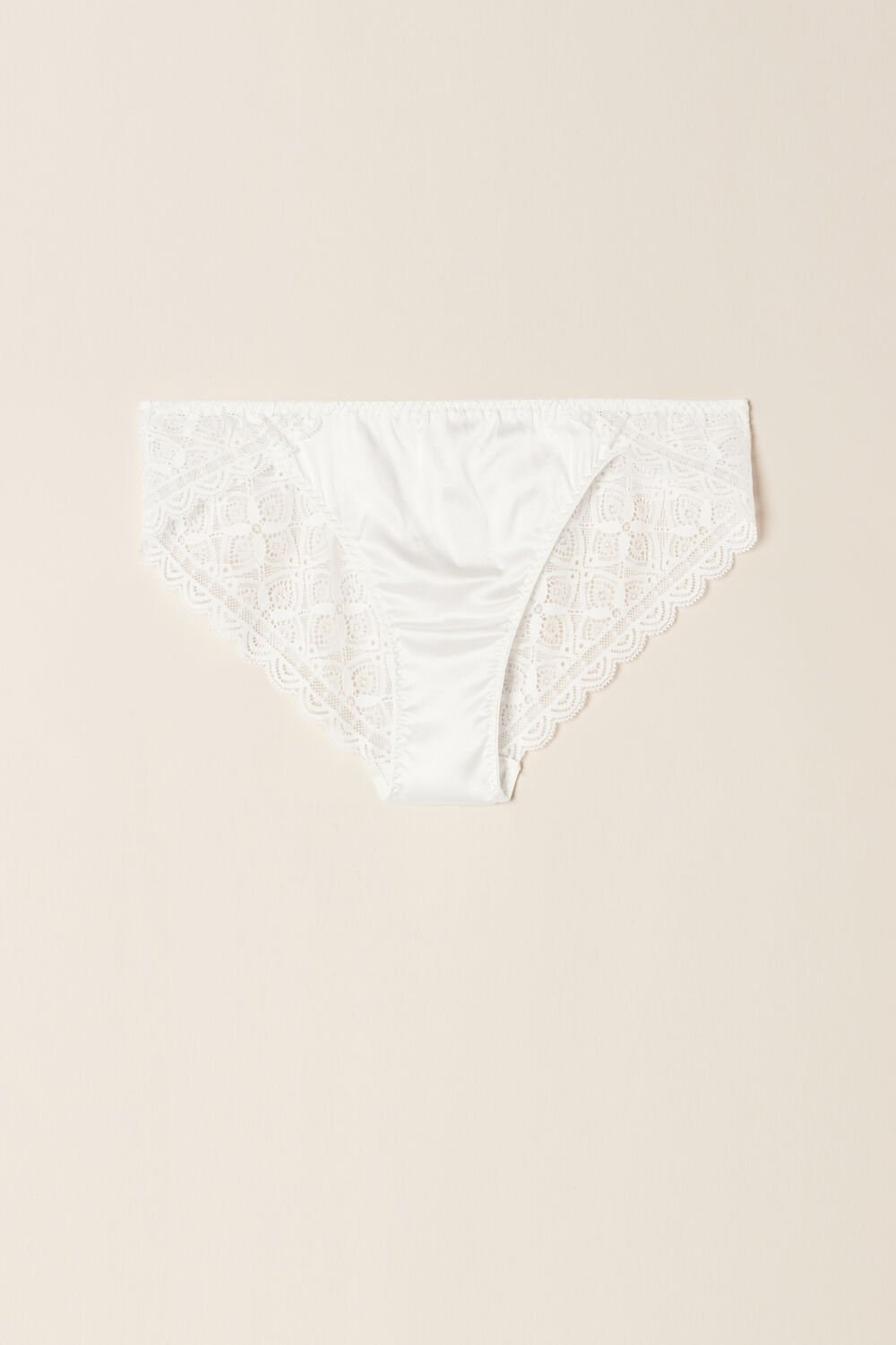 Intimissimi Silk and Kanten Briefs Wit | 17605WDVC