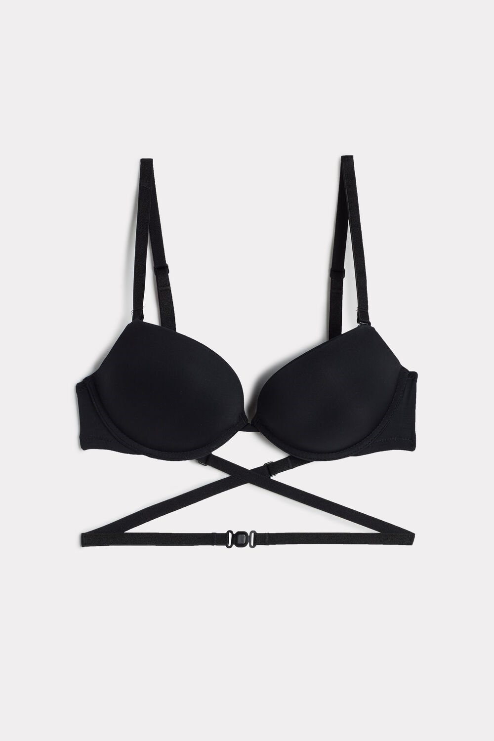 Intimissimi Silvia Multifunctioneel Push-up Bra in Microfiber Zwart Zwart | 40279LZJC