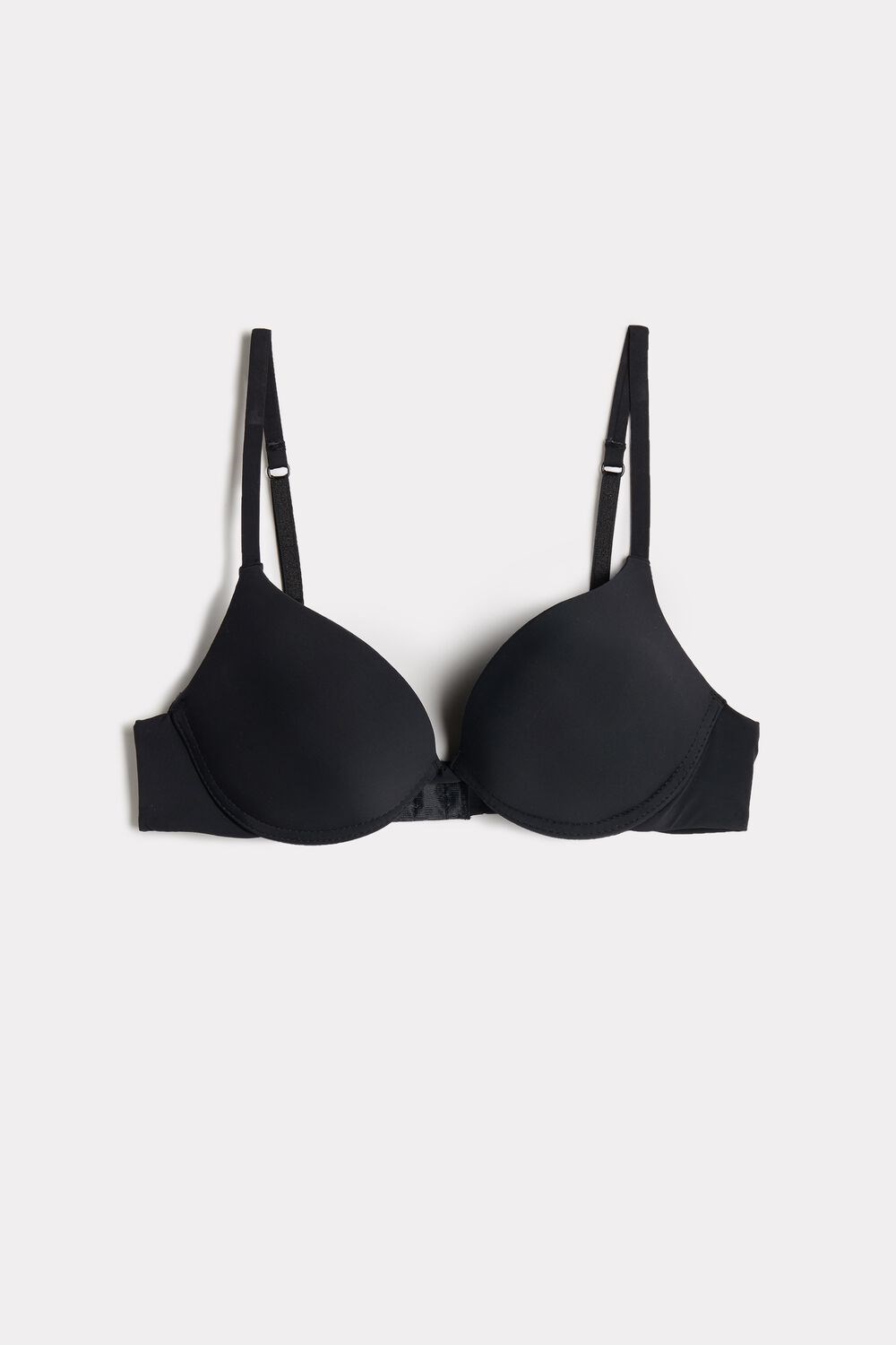 Intimissimi Simona Microfiber Super Push-Up Bra Zwart Zwart | 68147NOPB