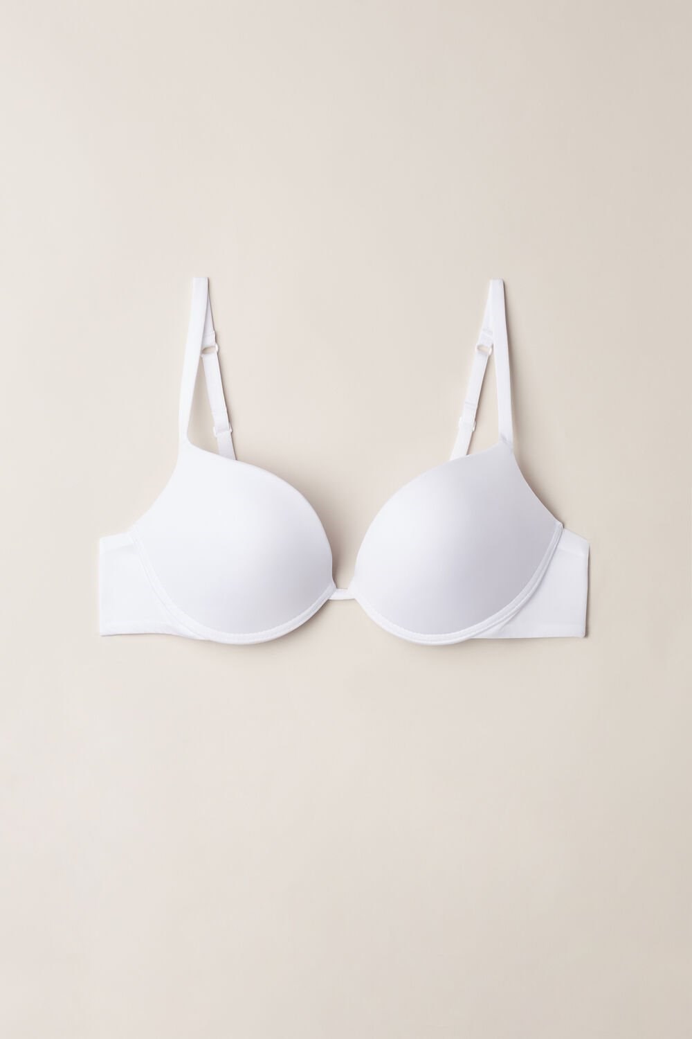 Intimissimi Simona Super Push-up Bra in Ultralight Microfiber Wit Wit | 62397BOFH