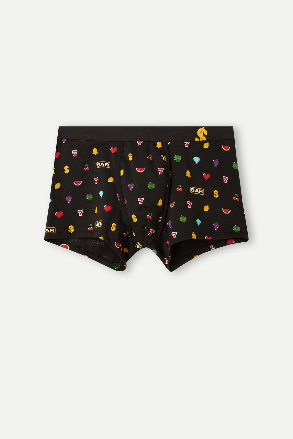 Intimissimi Slot Machine Boxers in Stretch Supima® Katoenen Zwart Zwart | 31682TKXV