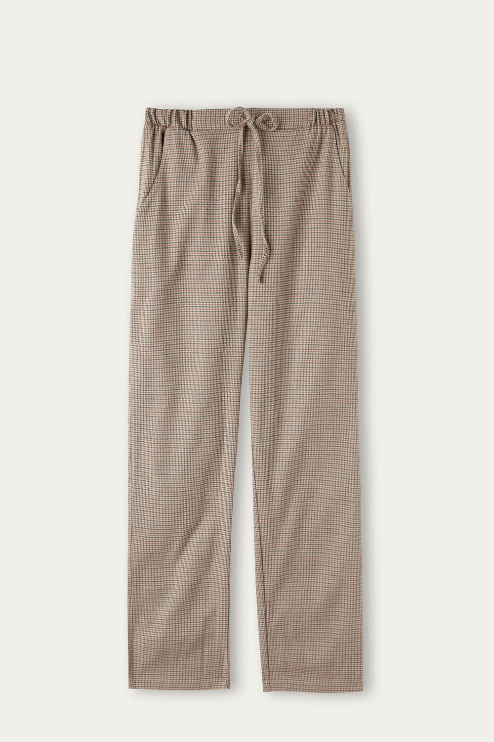 Intimissimi Slow and Cozy Brushed Cloth Pants Natural - 156j - Pied De Poule V.De | 93658CKQA