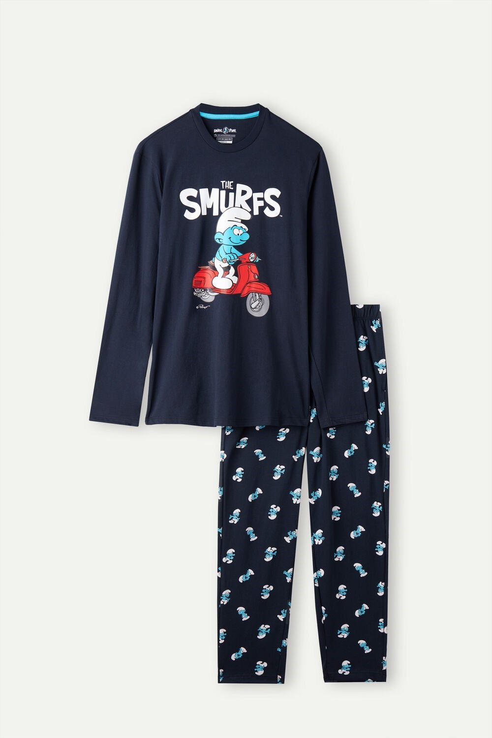 Intimissimi Smurfs Full Length Katoenen Pajamas Blauw Blauw | 10563XUWR