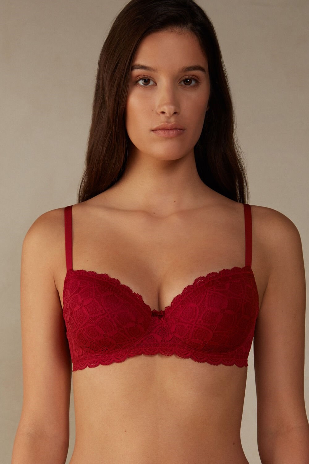 Intimissimi Sofia Balconette Bra in Kanten Rood Rood | 07958NUBK