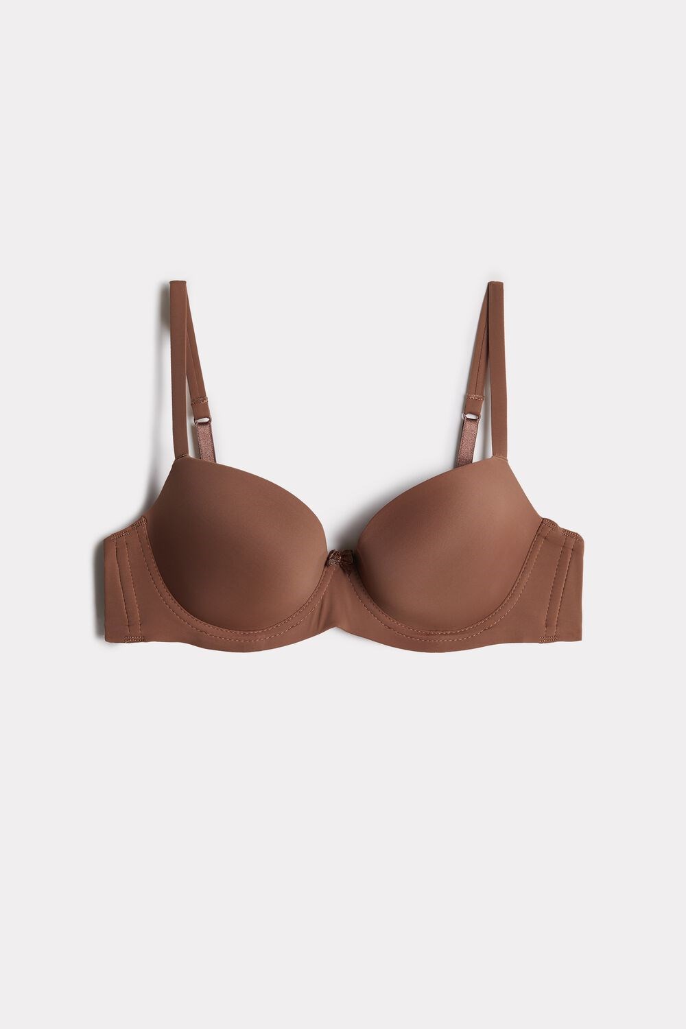 Intimissimi Sofia Microfiber Gewatteerd Balconette Bra Donkerbeige | 19528UKMS