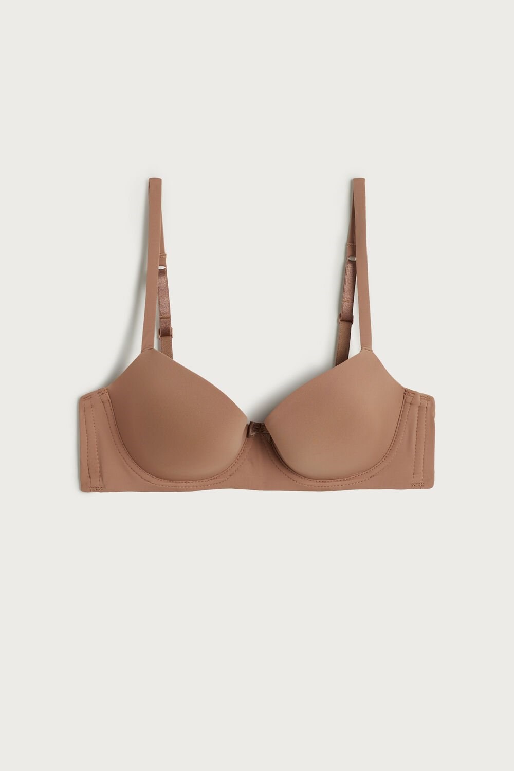 Intimissimi Sofia Microfiber Gewatteerd Balconette Bra Beige | 69402NUQZ