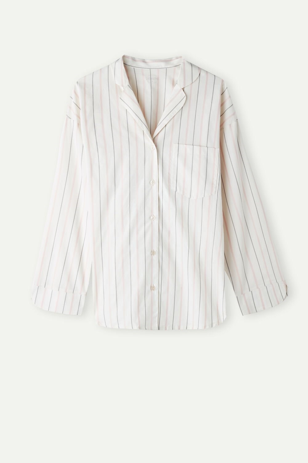 Intimissimi Soft Spring Long Sleeve Button-Up Shirt Wit Beige Roze | 94537OEDI