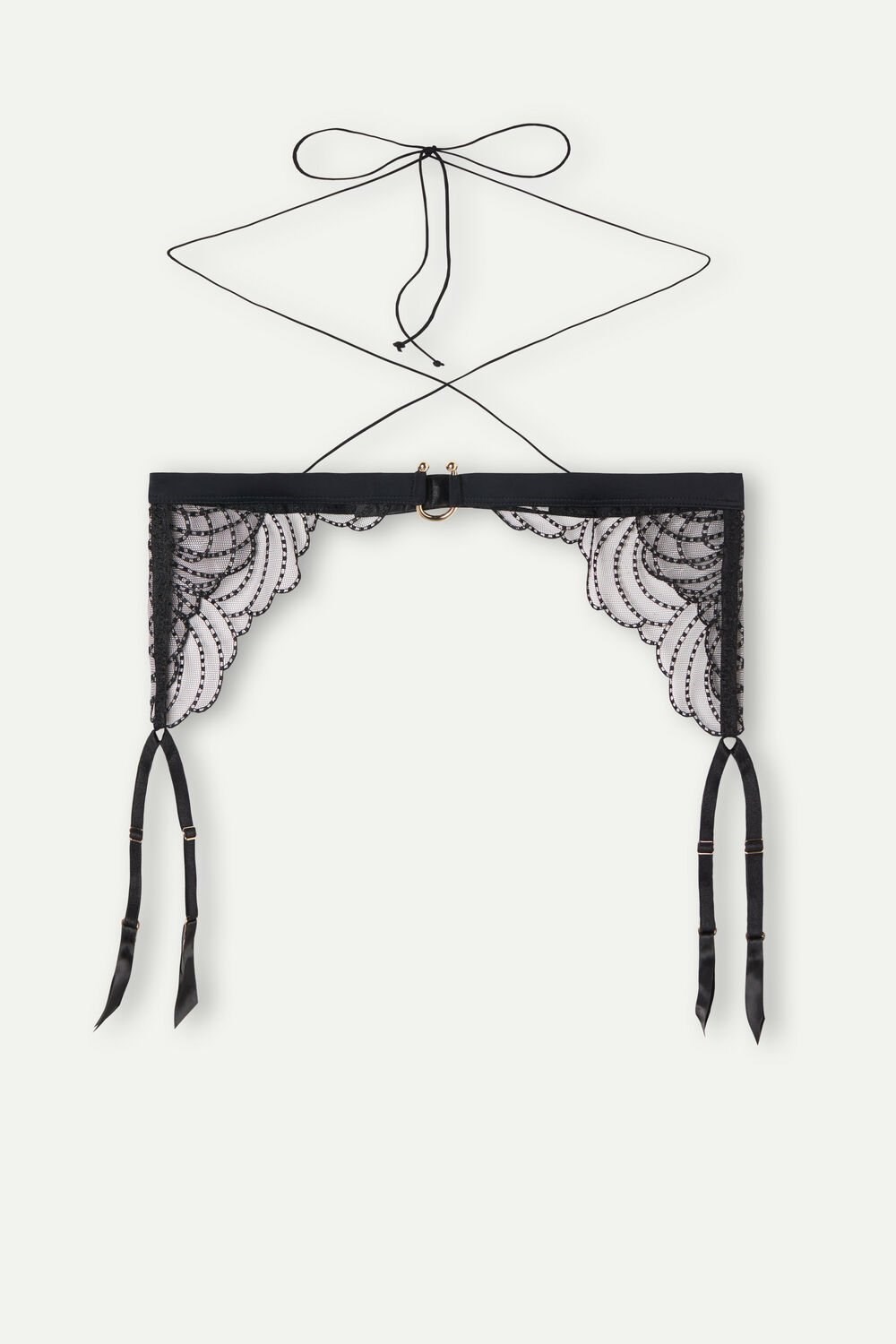 Intimissimi Steal the Show Garter Belt Zwart Zwart | 41935GZFD