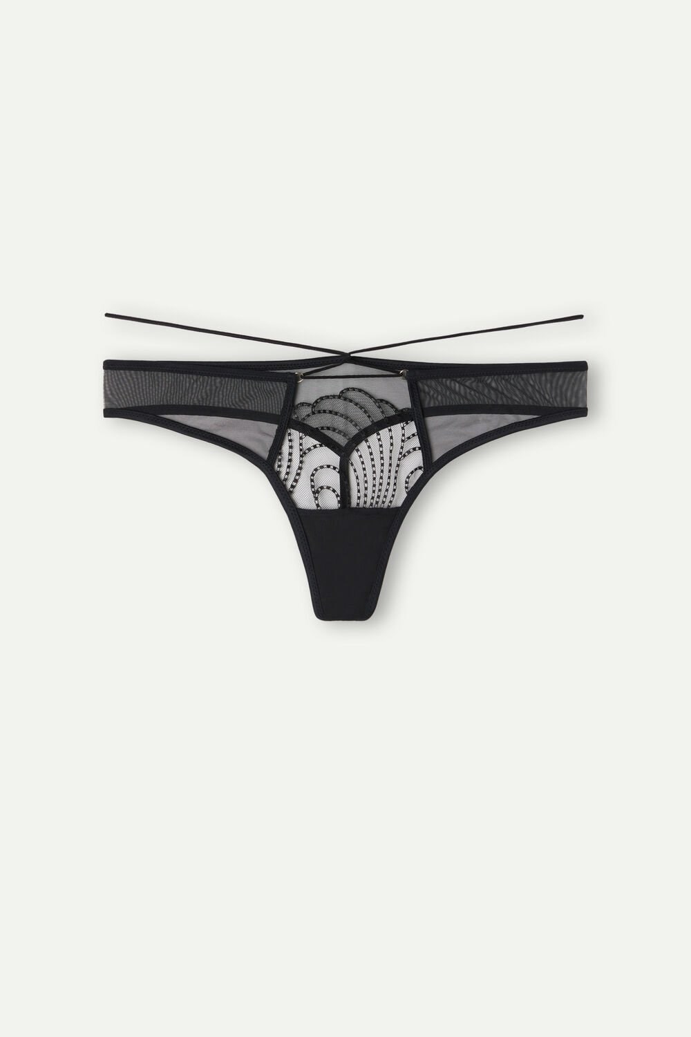 Intimissimi Steal the Show String Zwart Zwart | 24973NUAX