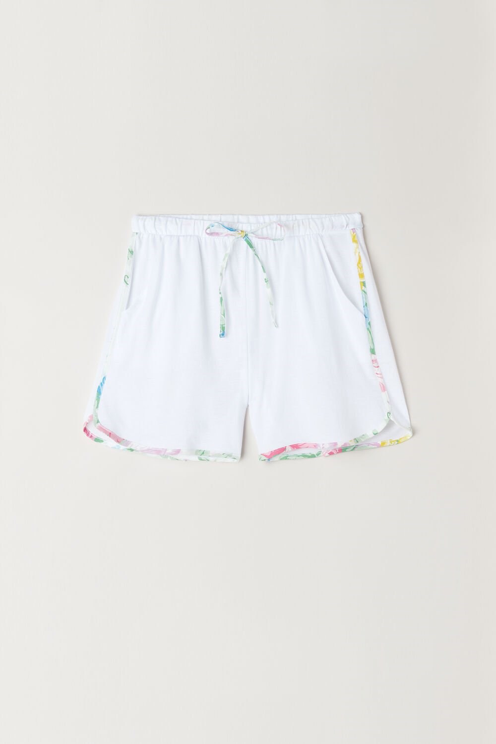 Intimissimi Summer Garden Shorts in Supima® Ultrafresh Katoenen Wit Wit | 82450KZUX