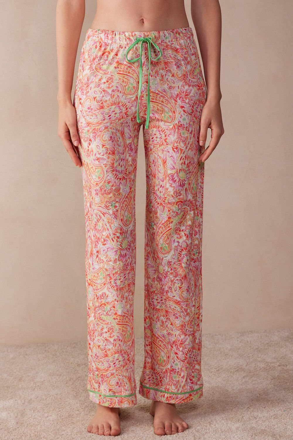 Intimissimi Summer Journey Ultrafresh Supima® Katoenen Full Length Pants Gekleurd | 28509IDAU