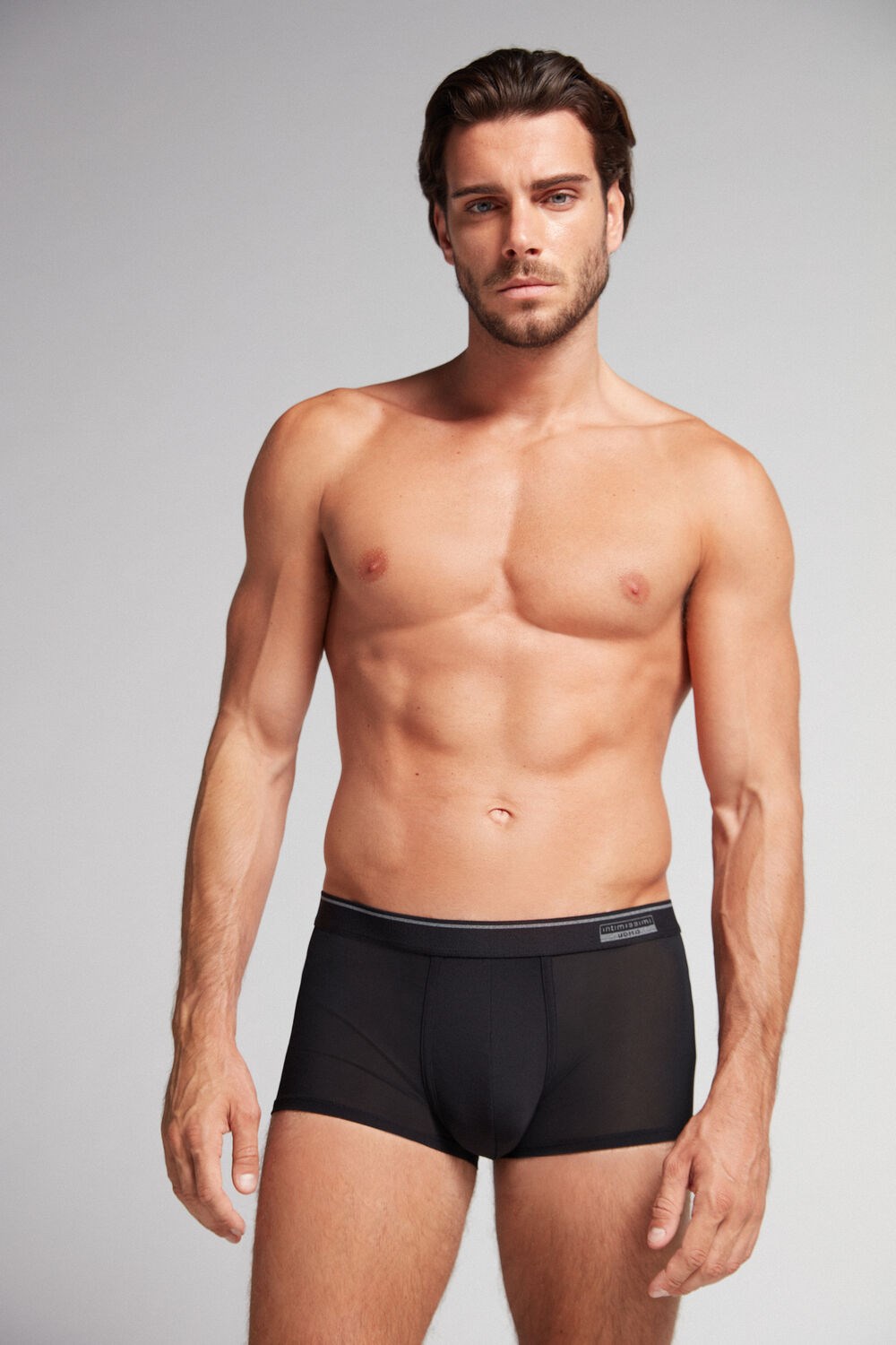 Intimissimi Super Fresh Micro-mesh Boxers Zwart Zwart | 47852JHUV