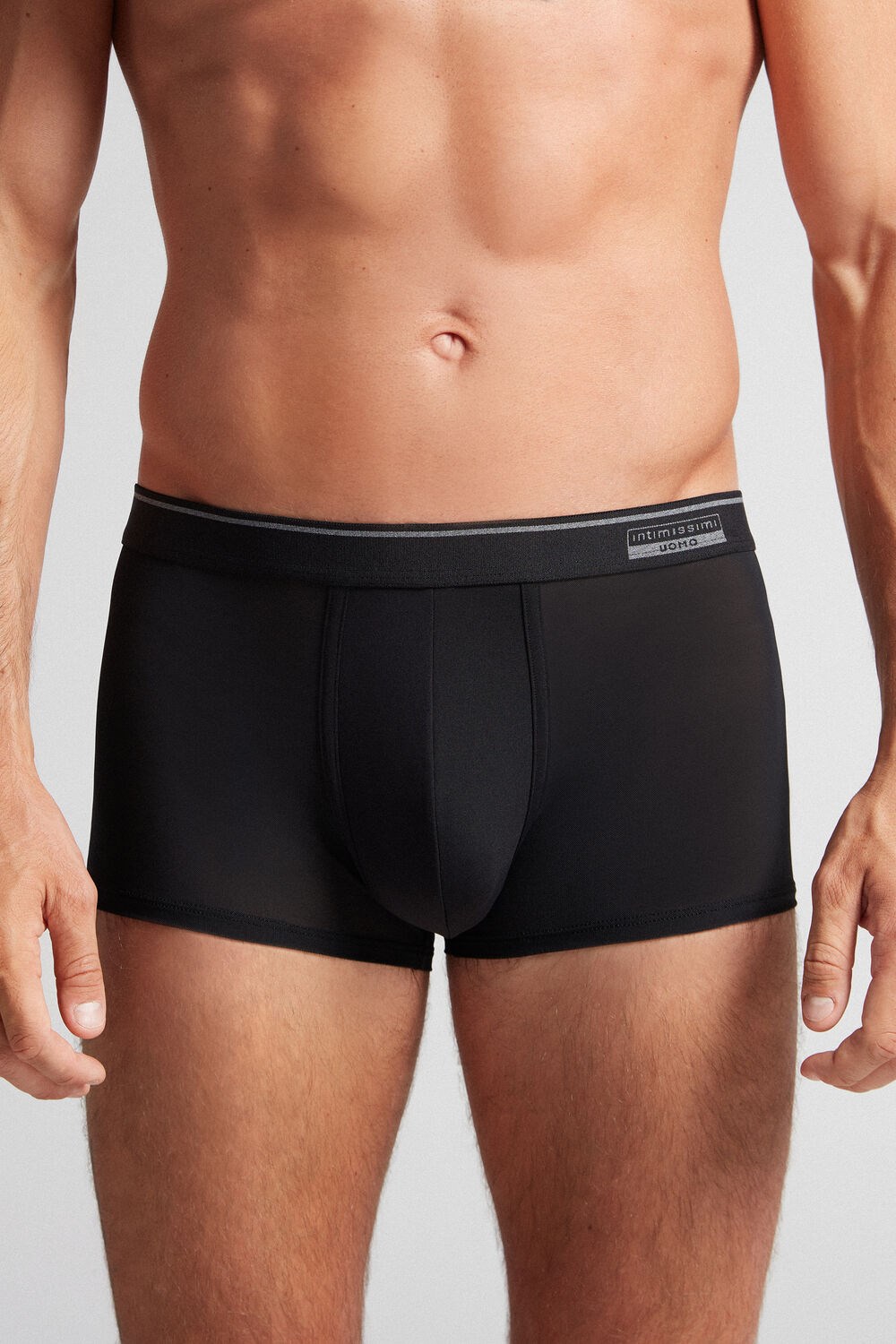 Intimissimi Super Fresh Micro-mesh Boxers Zwart Zwart | 47852JHUV