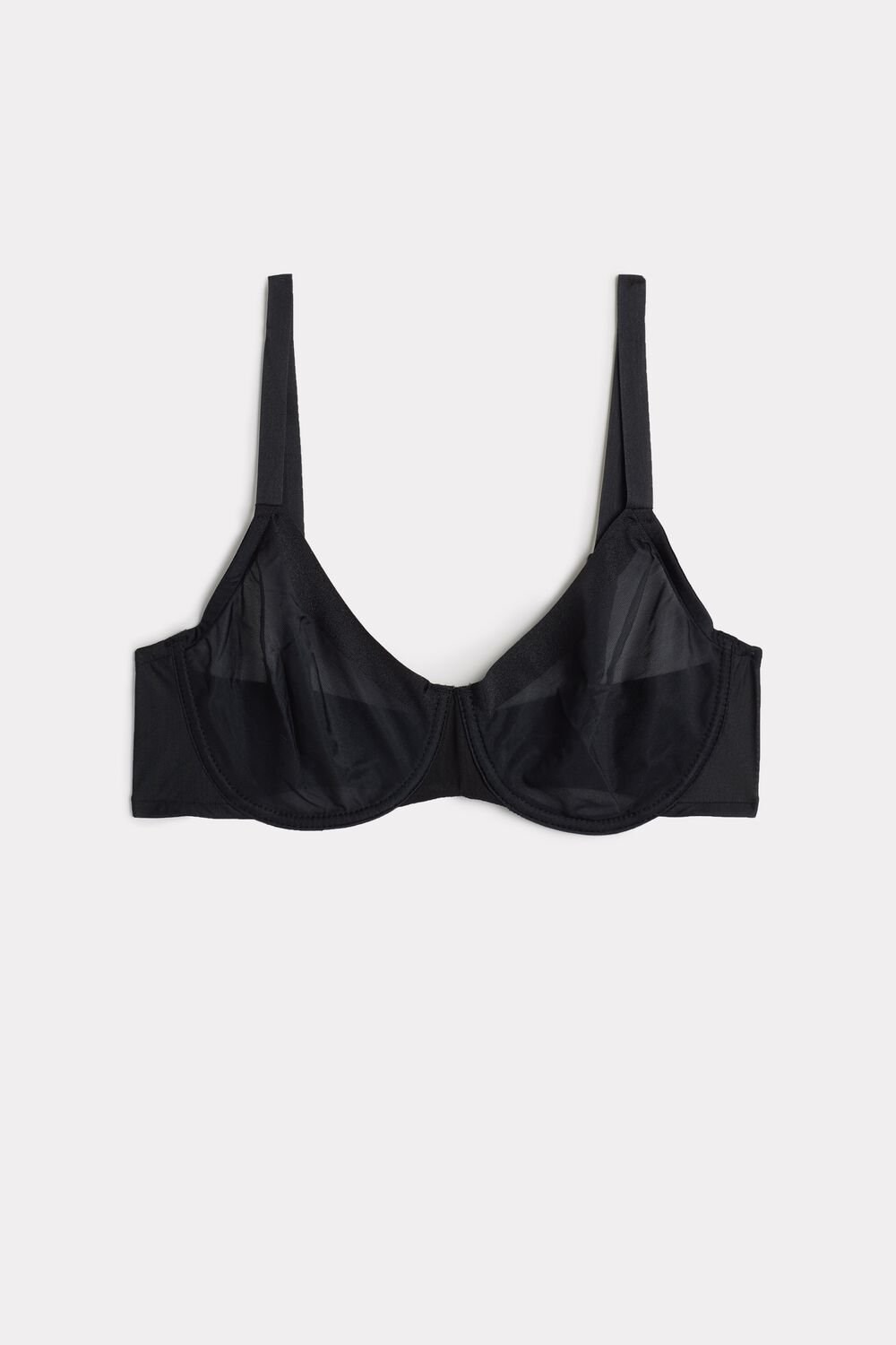 Intimissimi Sveva Invisible Touch Balconette Bra Zwart Zwart | 67294ULHE