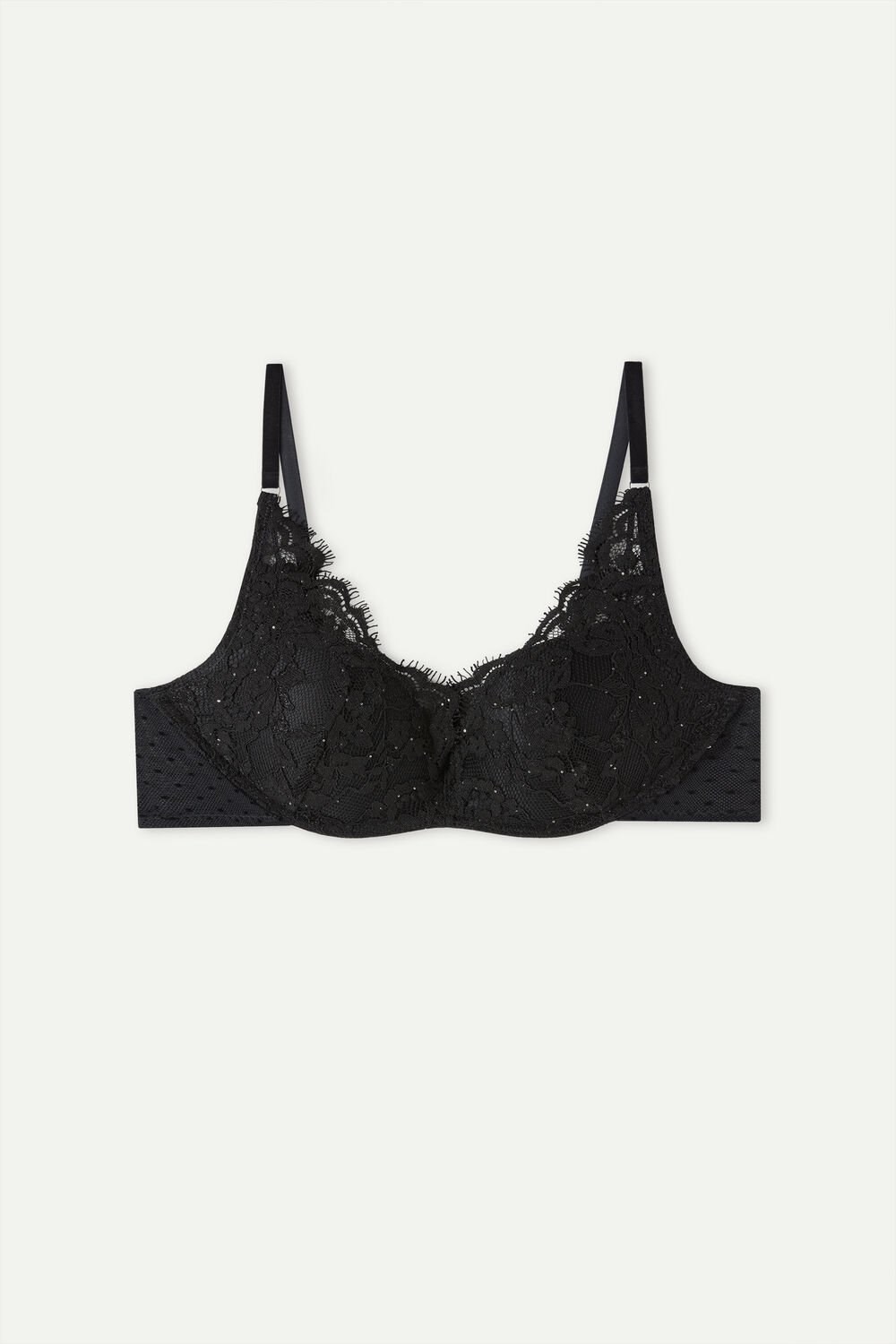 Intimissimi Time to Shine Gioia Super Push-up Bra Zwart Zwart | 45387RGVD