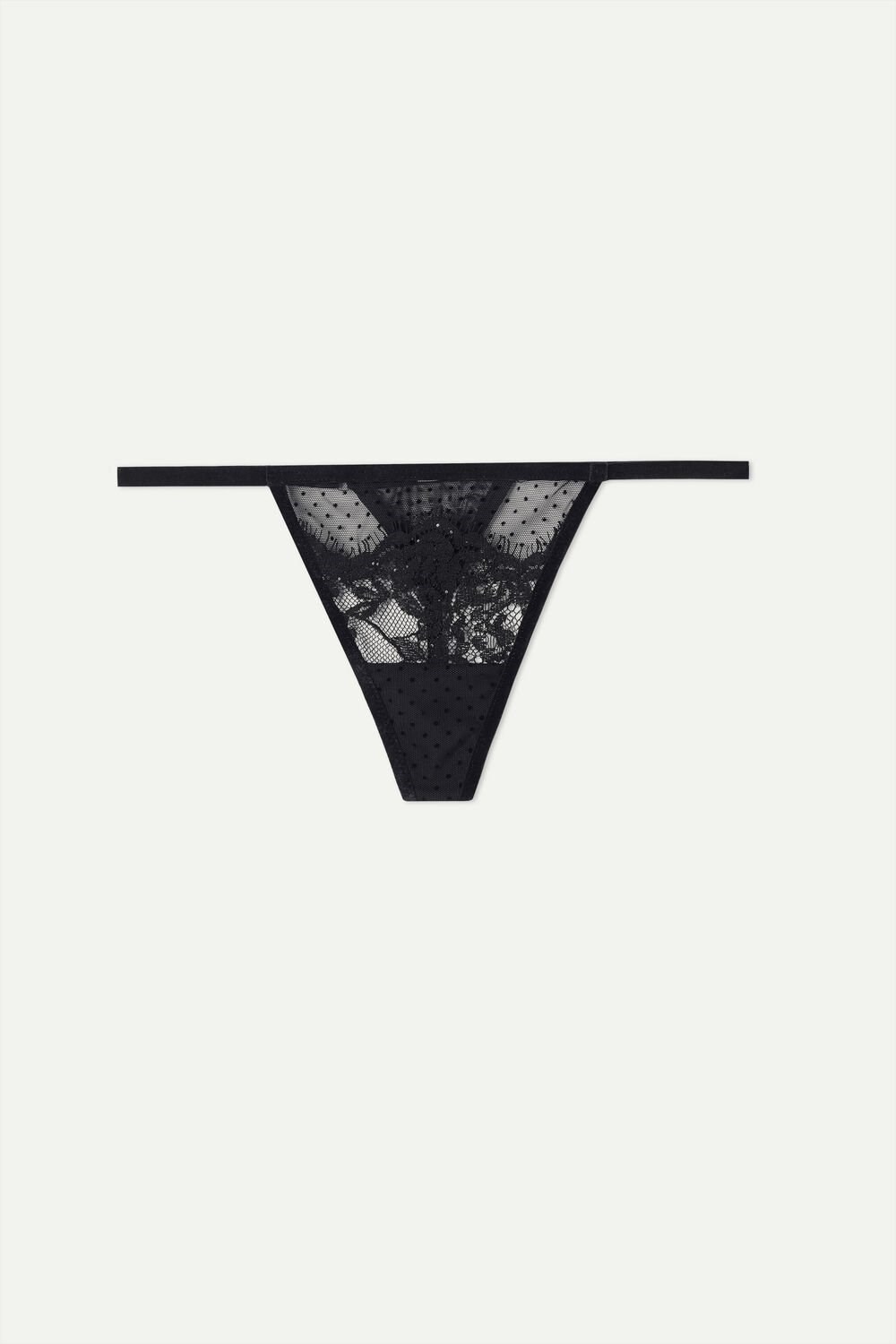 Intimissimi Time to Shine String String Zwart Zwart | 50419SFLE