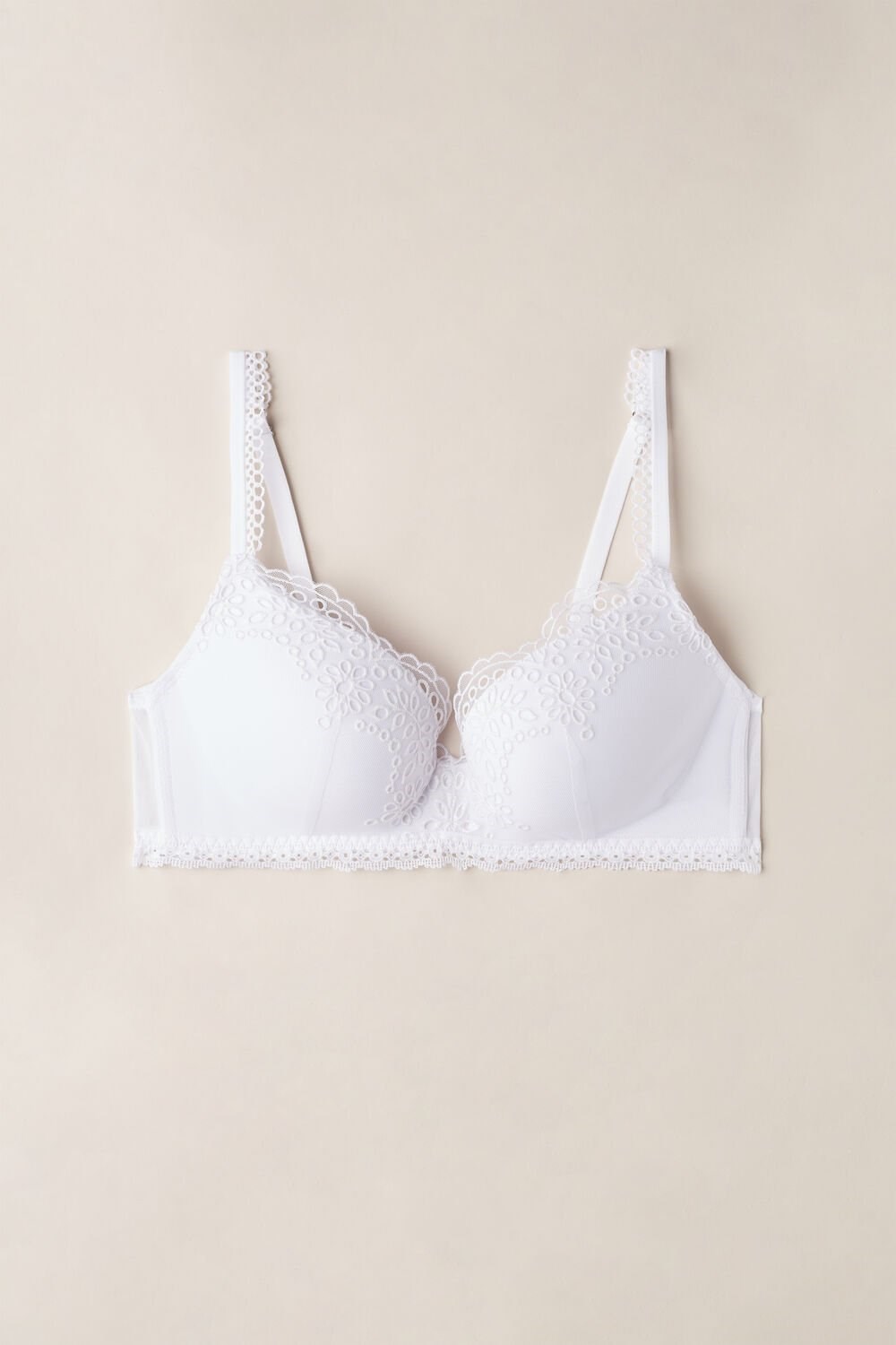 Intimissimi Timeless Simplicity Adele Triangle Bra Wit Wit | 10935LKOH