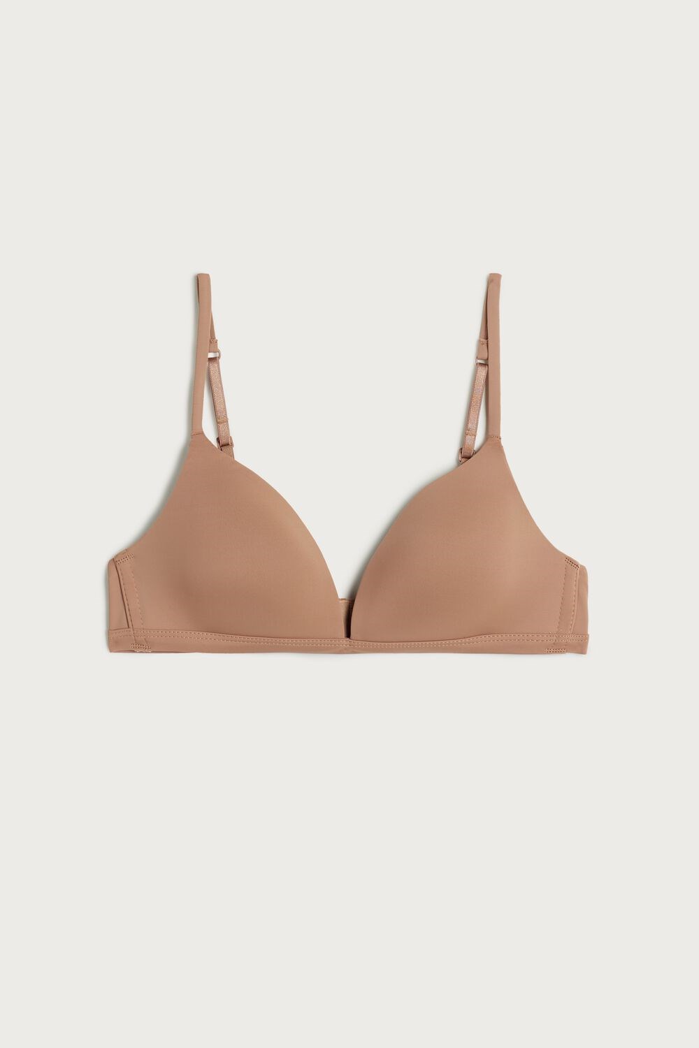 Intimissimi Tiziana Microfiber Triangle Bra Beige | 37450HBIF