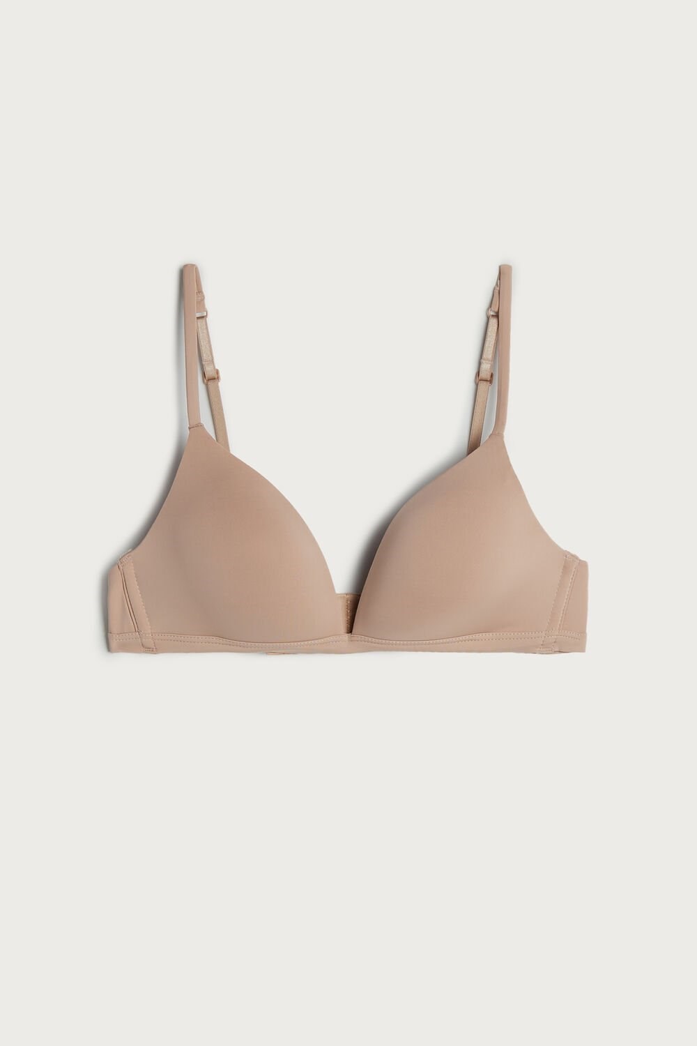 Intimissimi Tiziana Microfiber Triangle Bra Beige | 41238WKBI