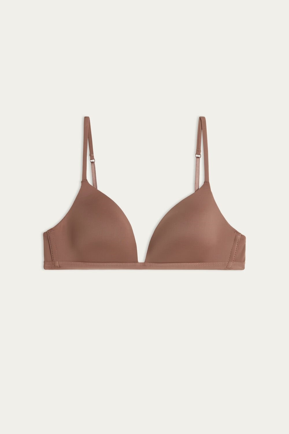 Intimissimi Tiziana Microfiber Triangle Bra Donkerbeige | 48352WMVC