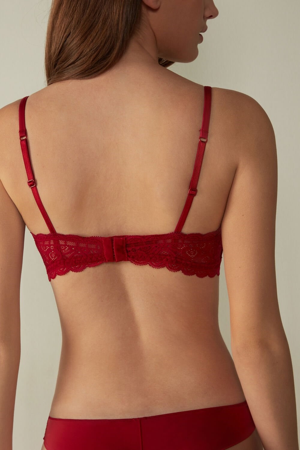 Intimissimi Tiziana Triangle Bra in Kanten Rood Rood | 91806HFNQ