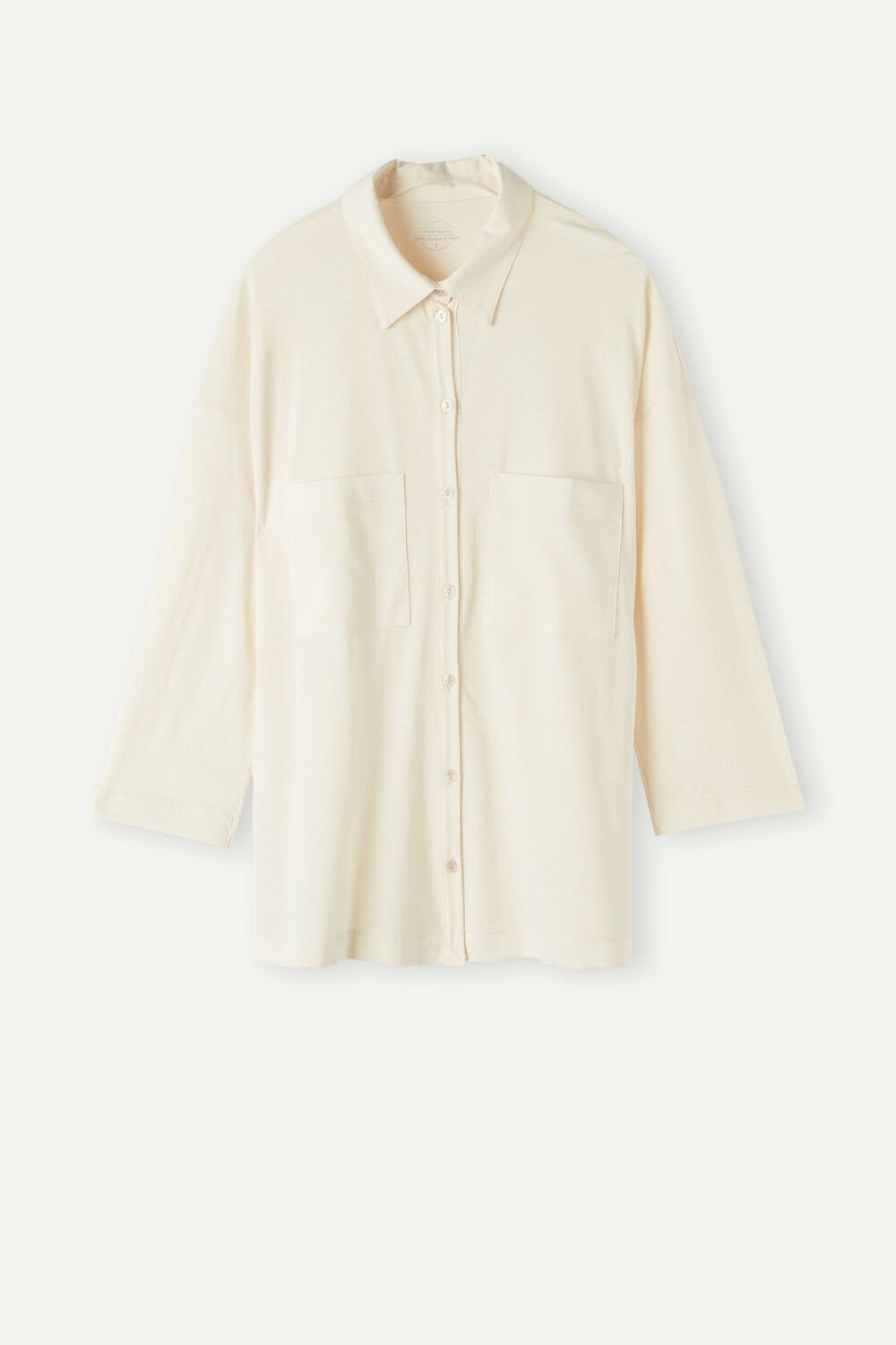 Intimissimi Urban Nomad Katoenen Shirt Wit Lichtbeige | 79810EYHF